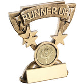 BRZ/GOLD MINI CUP WITH PLATE (1in CENTRE) R UP - 3.75in